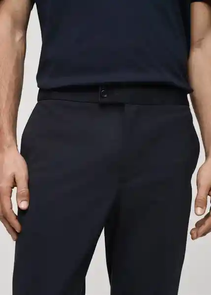 Pantalón Zurich Navy Talla 44 Hombre Mango