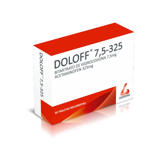 Doloff Bitartrato de Hidrocodona/Acetaminofén  (7.5 mg/325 mg)