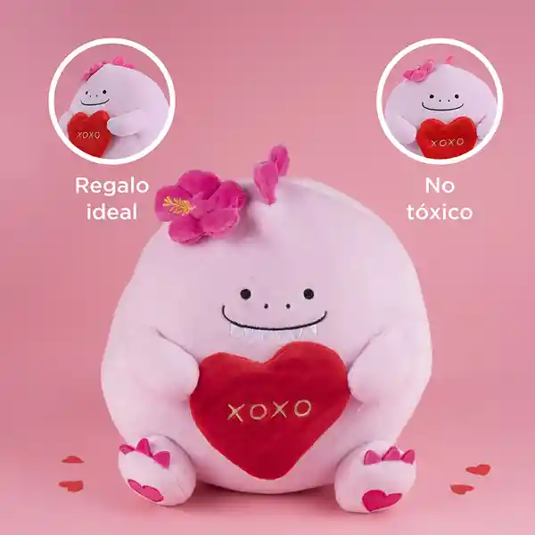 Peluche Dinosaurio Rosa Serie Mini Family 10 in 25.5 cm Miniso