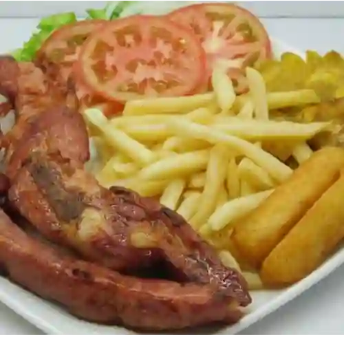 Costillitas Grandes con 6 Cervezaspoker