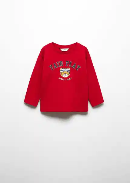 Camiseta Fairplay Rojo Talla 67 Niños Mango