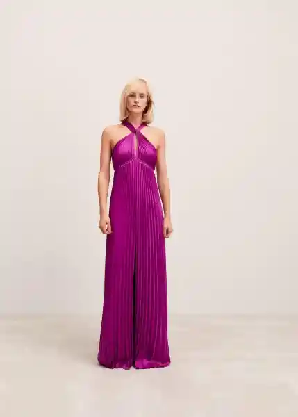 Vestido Sidney Violeta Talla Xs Mujer Mango