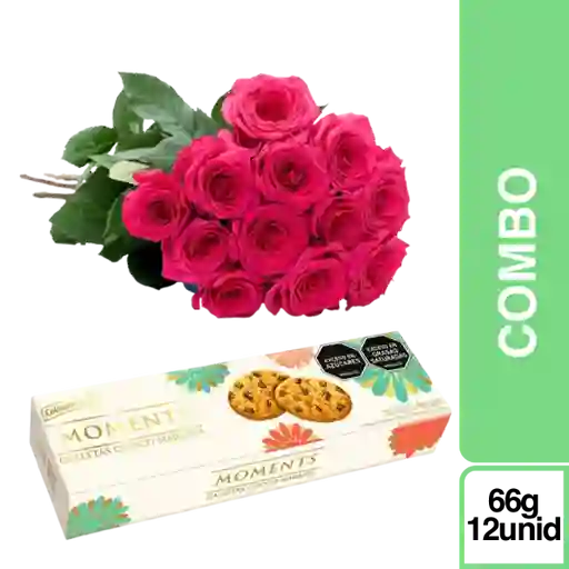 El Regalo Perfecto + Moments Choconaranja + Bouquet Rosas Rosada