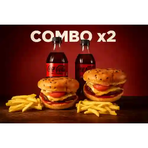 Hamburguesa Gourmet X2 Combo
