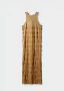 Vestido Lotus-a Cobre Talla XL Mujer Mango