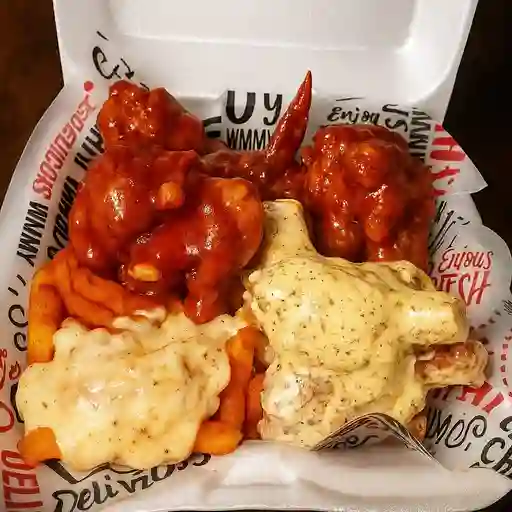 Alitas bbq x12 piezas mixtas