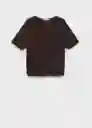 Chaqueta Camila Chocolate Talla M Mujer Mango