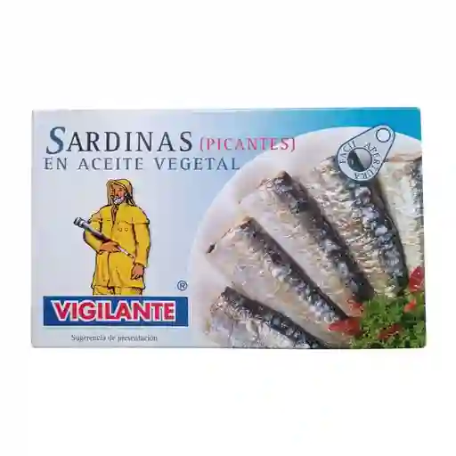 Vigilante Sardinas Picantes en Aceite Vegetal