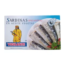 Vigilante Sardinas Picantes en Aceite Vegetal