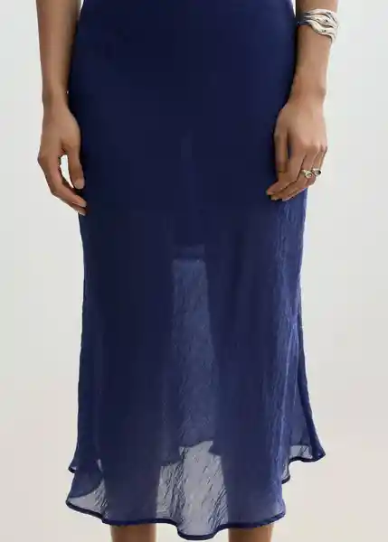 Vestido Gracy2 Azul Talla S Mujer Mango