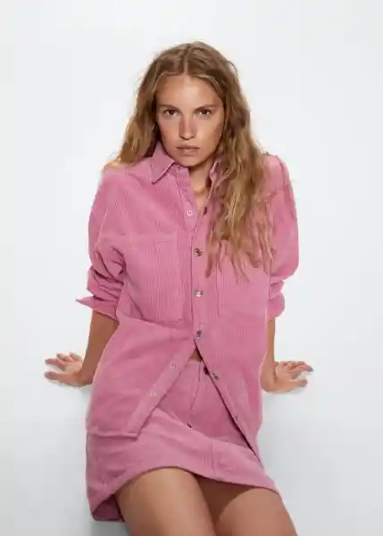 Sobrecamisa Pana Rosa Talla Xs Mujer Mango