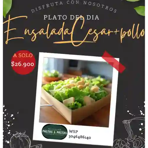 Ensalada Cesar con Pollo Keto
