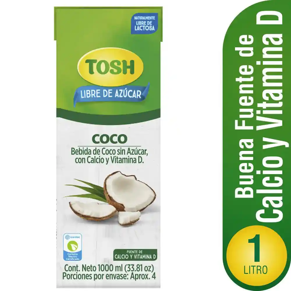 Tosh Bebida de Coco sin Azúcar