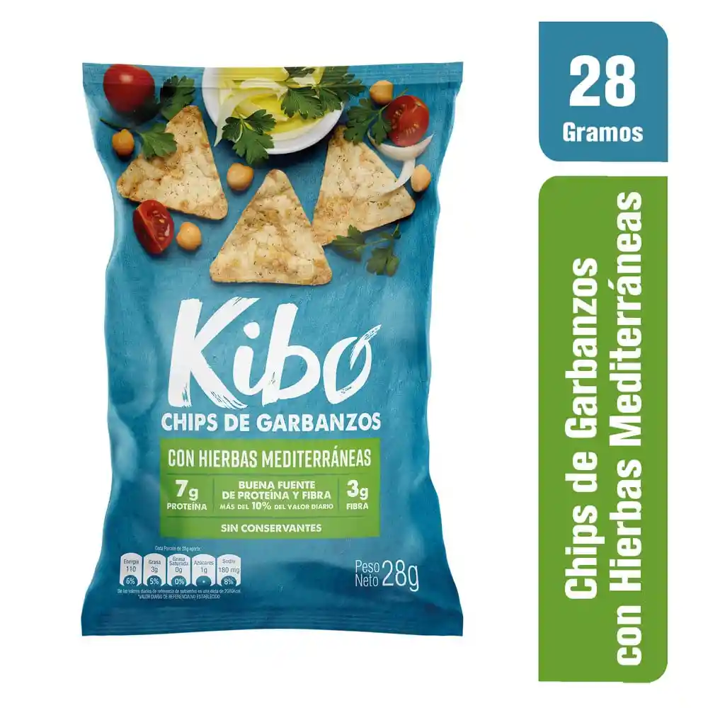 Kibo Chips de Garbanzos con Hierbas Mediterráneas
