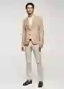 Blazer Americana Verner Beige Talla 50 Hombre Mango