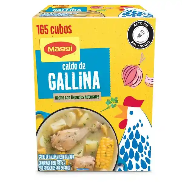 Caldo de Gallina MAGGI 164 cubos x 1815g