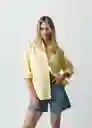 Camisa Nani Mujer Amarillo Creme Claro T S 012G386 Naf Naf
