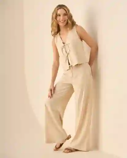 Pantalón Crudo Danés Claro Talla 14 633G005 Esprit