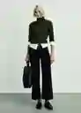 Jean Catherip Negro Talla 32 Mujer Mango