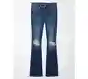 Jean Kick Boot Mujer Azul Talla 2 SHORT American Eagle