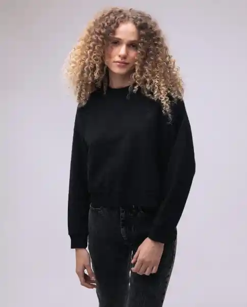  Buzo Mujer Negro Talla L 680D002  AMERICANINO  