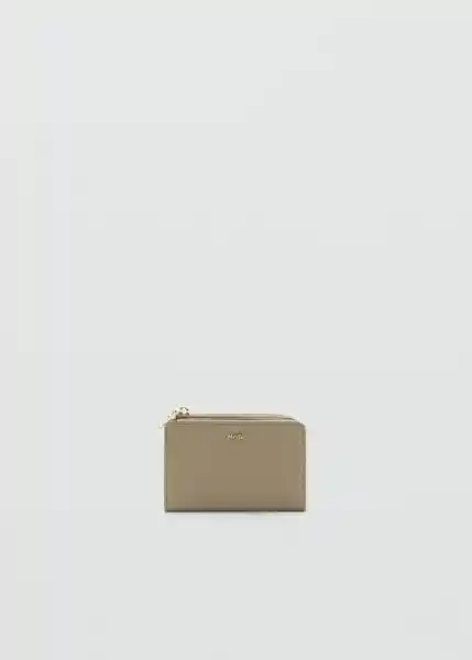 Billetera P Martes2 Khaki Talla 99 Mujer Mango