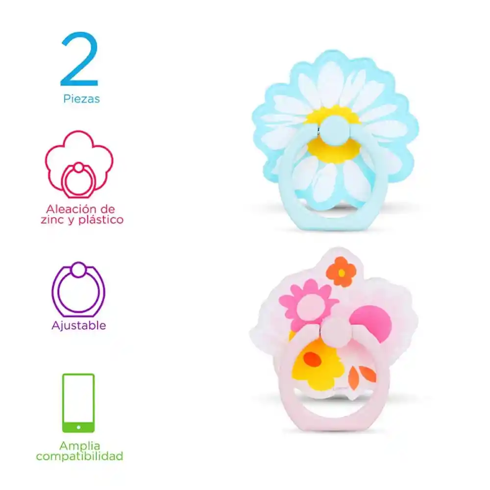 Miniso Soporte de Anillo Para Celular Sunrise Sunflowers