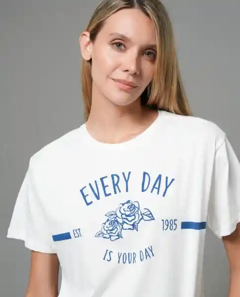 Camiseta Mujer Crudo S 202G102_CRU110104 Rifle