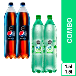 Combo Pepsi Zero + H2Oh! Lima Limón