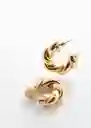 Pendientes Eugenia Oro Talla 99 Mujer Mango