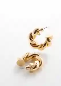 Pendientes Eugenia Oro Talla 99 Mujer Mango