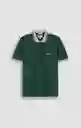 Camiseta Polo Hombre Verde Talla M 802G081_VER195918 Americanino