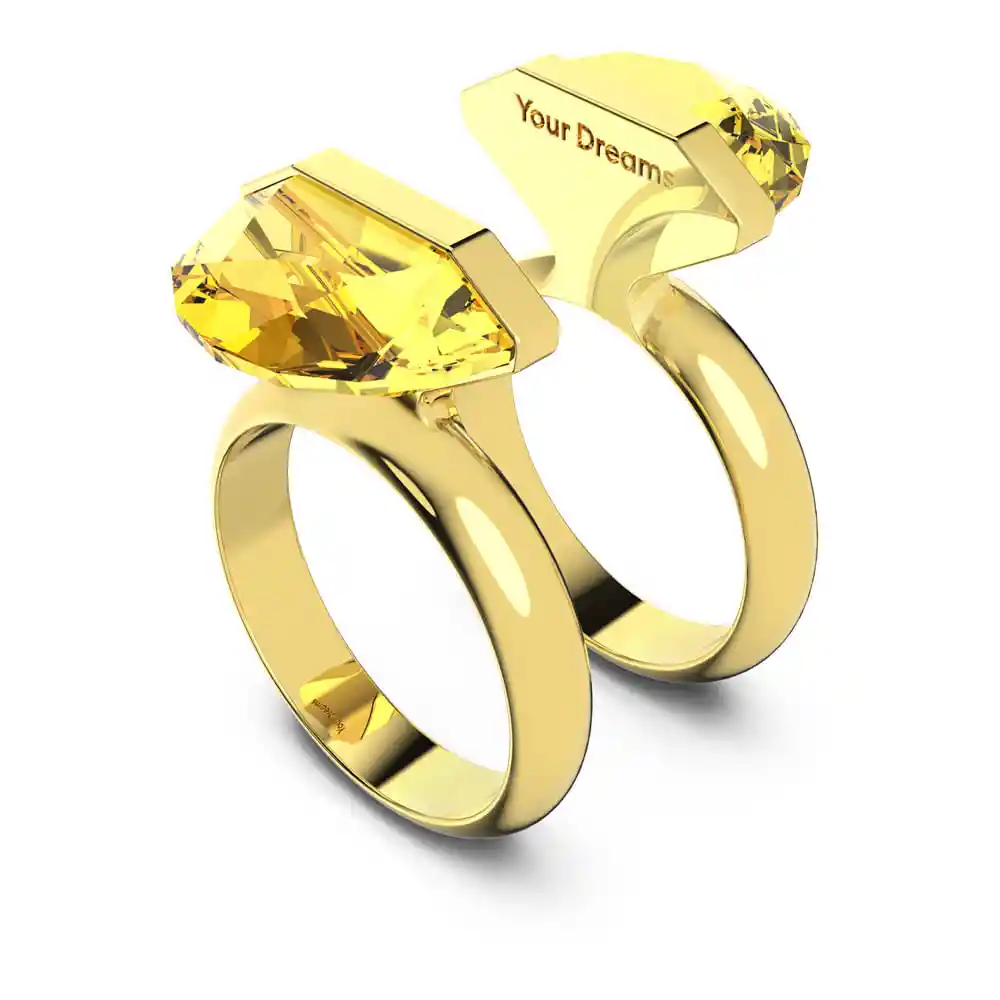 Anillo Lucent Amarillo 5623775 Swarovski