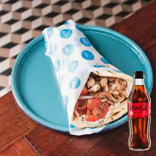 Combo Gyro de Pollo + Coca Cola Sin Azúcar 300ML