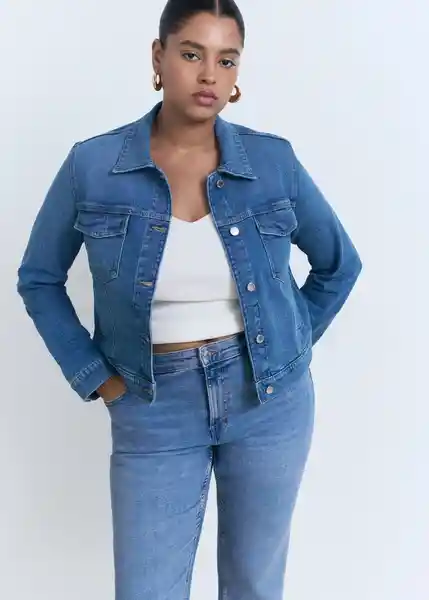 Jean Sienna Tejano Medio Talla 34 Mujer Mango