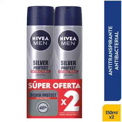 Nivea Men Desodorante Silver Protect en Aerosol