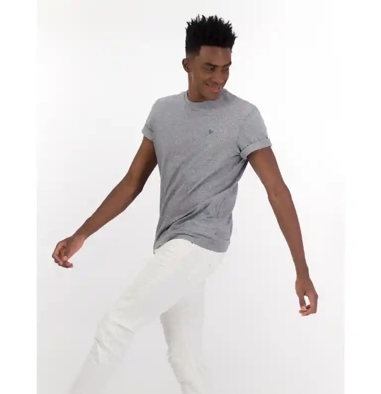 Camiseta Gris Talla Large Hombre American Eagle