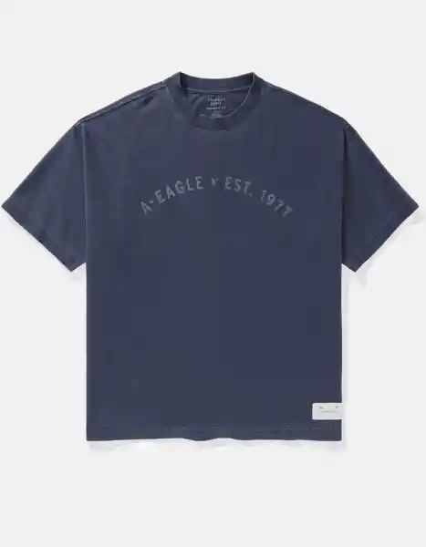 Camiseta Hombre Azul Talla Medium 4606410 American Eagle