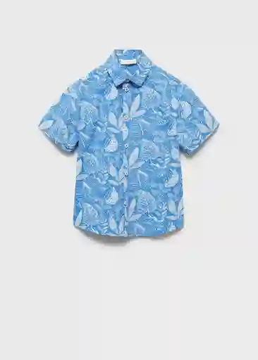 Camisa Magnolia Eléctrico Talla 13 Niños Mango