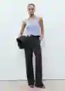 Top Garden Celeste Talla S Mujer Mango