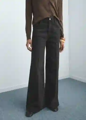 Jean Elise Tejano Negro Talla 36 Mujer Mango