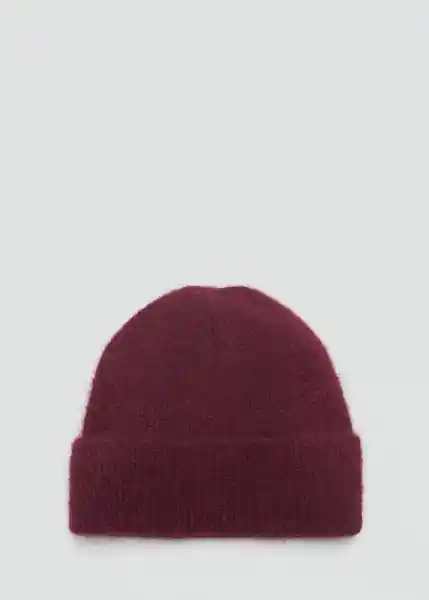 Gorro Mohi Burdeos Mujer Mango