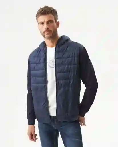 Chaqueta Quilted And Knit Azul Marino Ultraoscuro T.S Chevignon