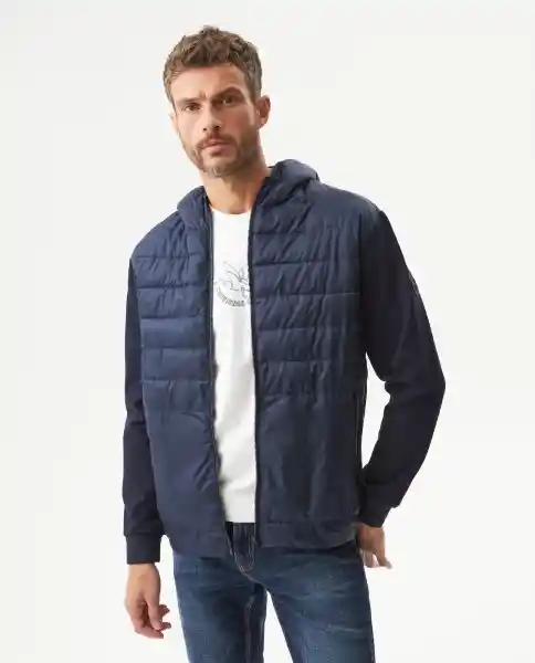 Chaqueta Quilted And Knit Azul Marino Ultraoscuro T.S Chevignon