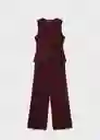 Enterizo Mono Vesty Burdeos Talla M Mujer Mango