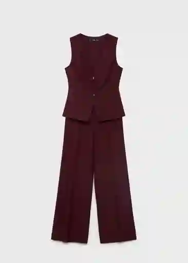 Enterizo Mono Vesty Burdeos Talla M Mujer Mango
