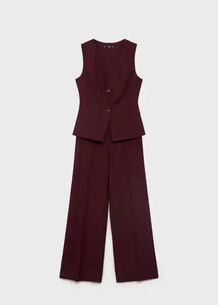 Enterizo Mono Vesty Burdeos Talla M Mujer Mango