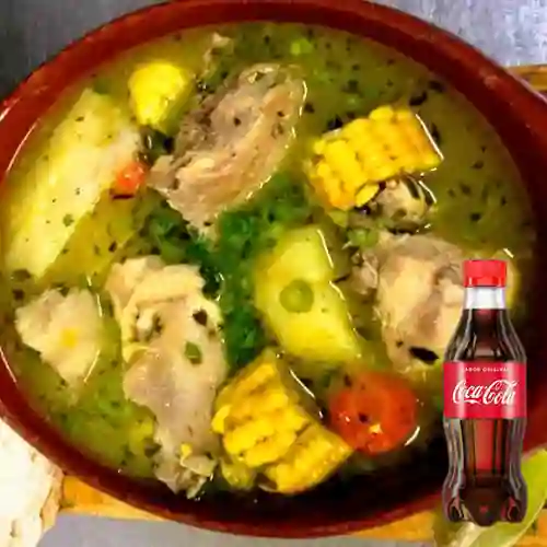 Combo 2 Sancocho Pollo + 2 Cocacola 250