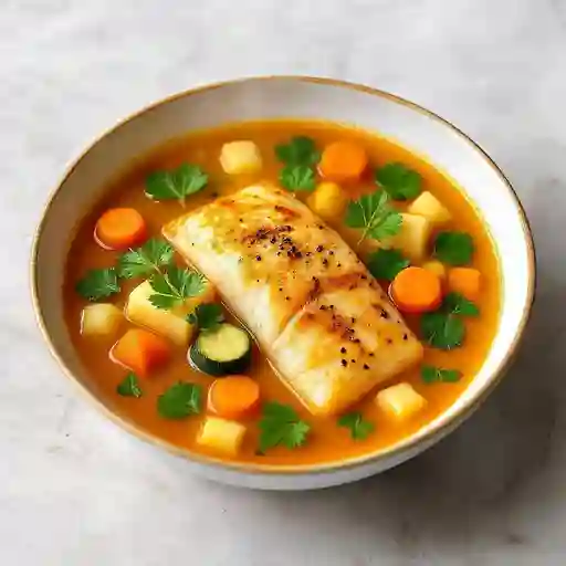 Pescado, tilapia con sopa