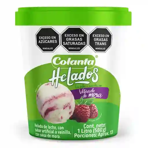 Helado Veteado de Mora Colanta x 1 L